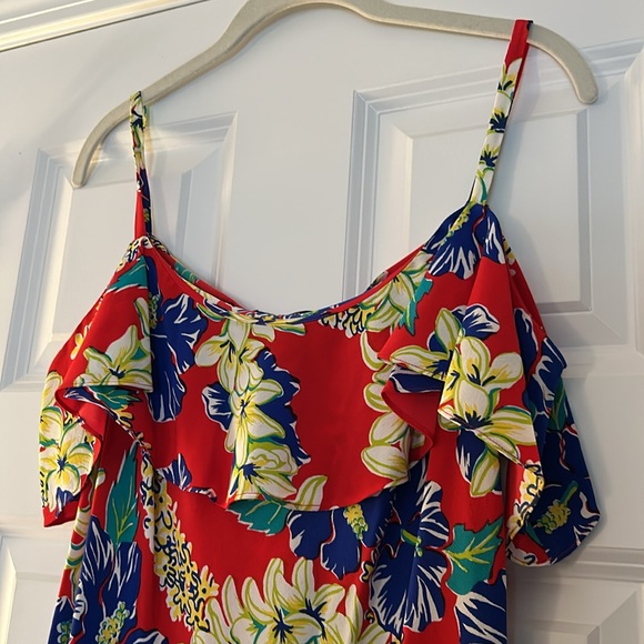 NWT Polo Ralph Lauren Hawaiian Ruffle Dress Size 10 - Picture 5 of 6